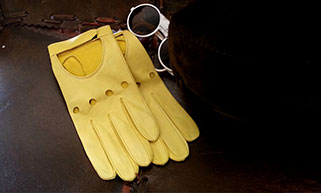 Men's gloves in leather  Hurbane