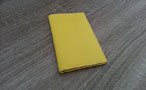 Leather wallet for men Yellow Lime - Card holder model