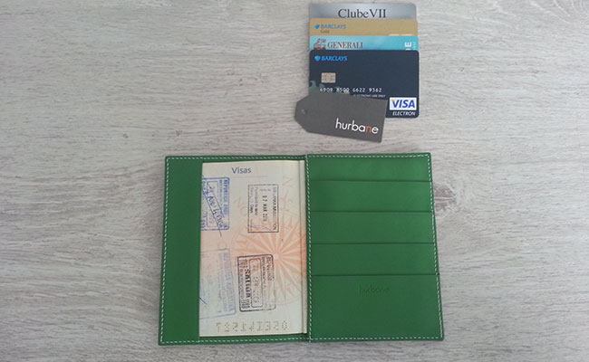 Men's Wallet - Passport holder wallet - Bunker Green leather