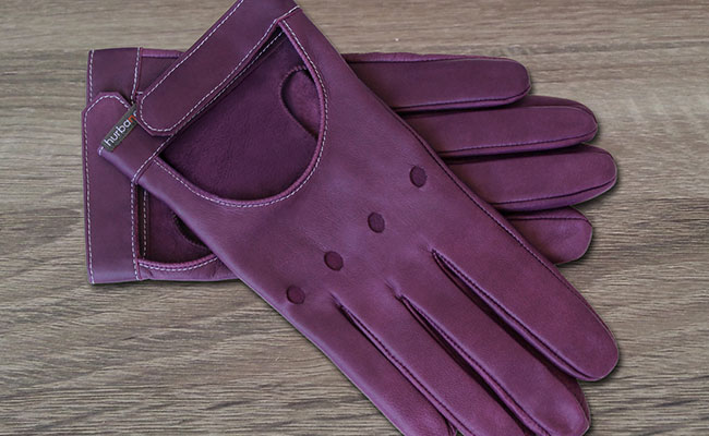 Men's coloured leather gloves - Rallye 