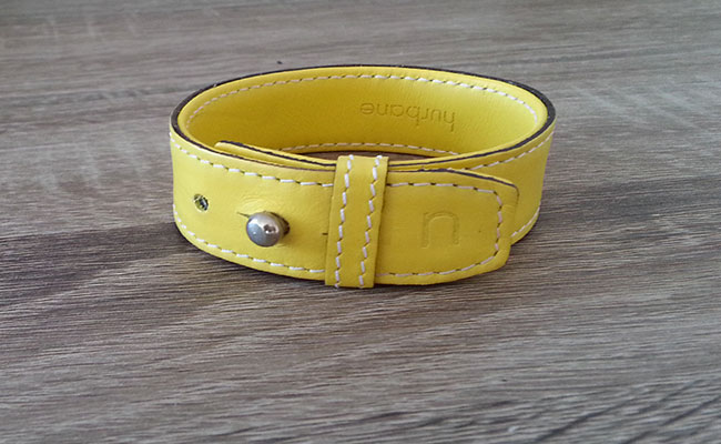 Timeless,  Yellow Lime leather leather strap for Men